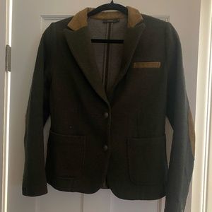 Riding Style green and brown jacket